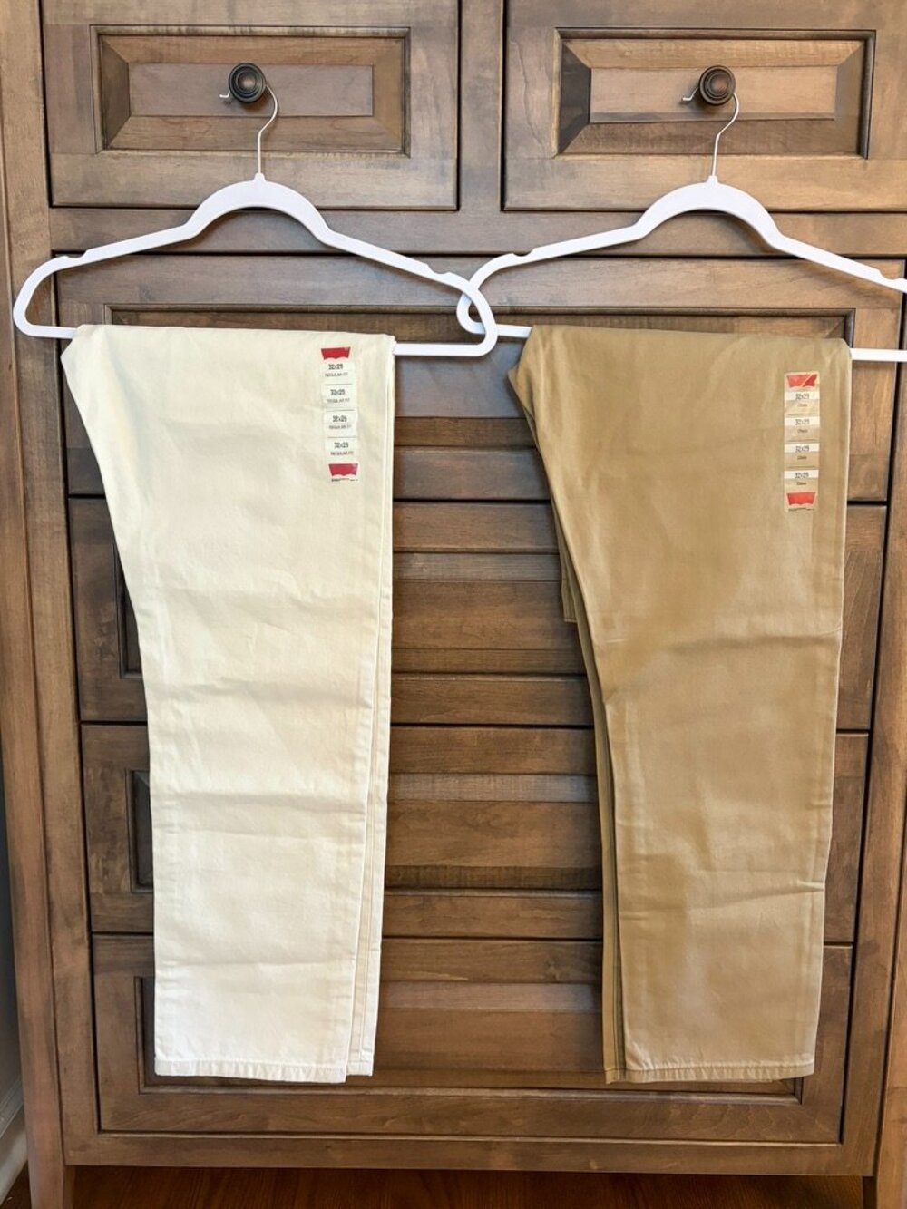 LEVI'S STRAIGHT REGULAR FIT CHINO PANT-Men's 32 X 29 Cream/Tan-Khaki NWT (2)